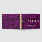 Elegant Paarse bruiloft Gastenboek (Volledig)