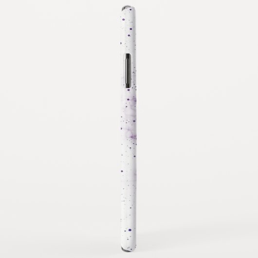 Elegant Paarse Butterfly, Heart & Marble Monogram Case-Mate iPhone Case (Achterkant/rechts)