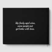 Elegant Paarse Calla Lilies 50e van elk jaar Gastenboek (Achterkant)