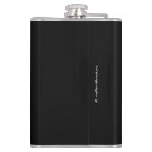 Elegant Paarse Calla Lilies Heupfles (Achterkant)