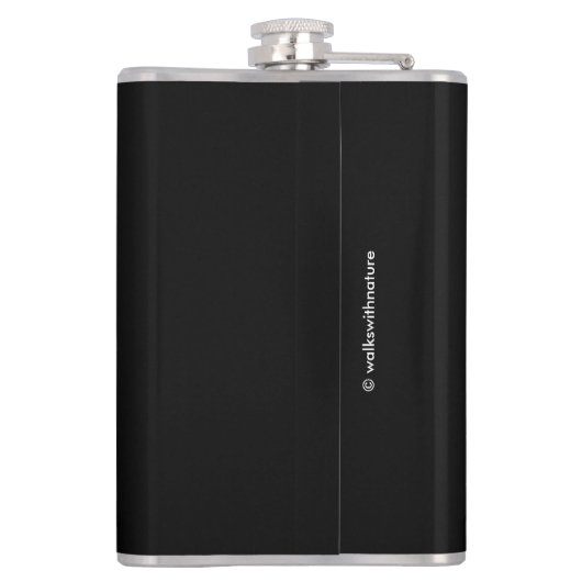 Elegant Paarse Calla Lilies Heupfles (Achterkant)