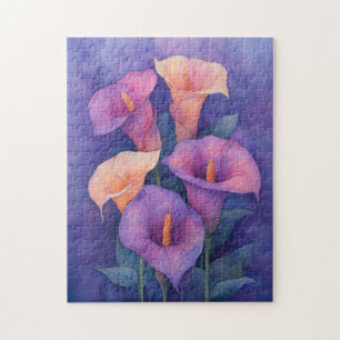 Elegant Paarse Calla Lilies Legpuzzel