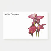 Elegant Paarse Calla Lilies Post-it® Notes (Voorkant)