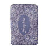 Elegant Paarse damast patroon Badmat (Voorkant Verticaal)