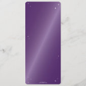 Elegant Paarse Diamant Spinnenweb Plat 4 Gang Menu (Achterkant)