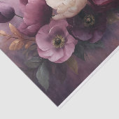Elegant Paarse en witte bloemenboeket Tissuepapier (Detail)