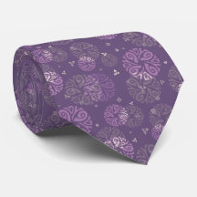 Elegant Paarse Etnische Cirkelmotif