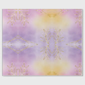 Elegant Paarse feestdag Snowflakes sterren Kerstmi Cadeaupapier (Vlak)