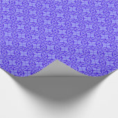 Elegant Paarse Filigree Pattern Cadeaupapier (Hoek)