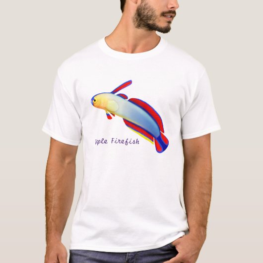 Elegant Paarse Firefish T-Shirt (Voorkant)