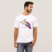 Elegant Paarse Firefish T-Shirt (Voorkant volledig)