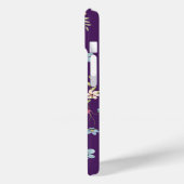 Elegant Paarse Floral - Aangepast Case-Mate iPhone Case (Achterkant / Links)