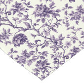 Elegant Paarse Floral Art Lange Tafelloper (Hoek)