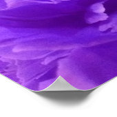 Elegant Paarse Floral Art Poster (Hoek)