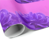 Elegant Paarse Floral Cadeaupapier (Rol Hoek)