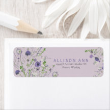 Elegant Paarse Floral