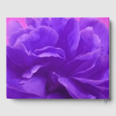 Elegant Paarse Floral Gastenboek (Achterkant)