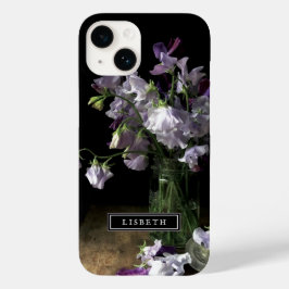 Elegant Paarse Floral iPhone Case