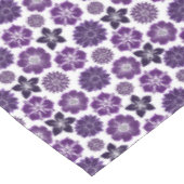 Elegant Paarse Floral Pattern Tafelkleed (Gekanteld)