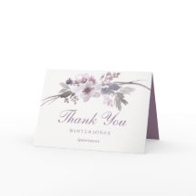 Elegant Paarse Floral QuinceaneraDank u wel