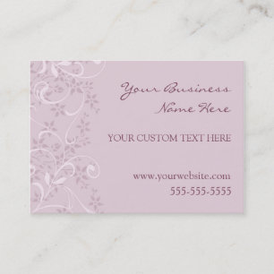 Elegant Paarse Floral Visitekaartjes