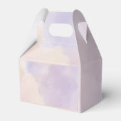 Elegant Paarse Floral Wedding Bedankdoosjes (Achterkant)