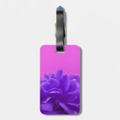 Elegant Paarse frambozen Bagagelabel (Achterkant verticaal)