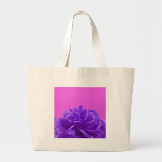 Elegant Paarse frambozen Grote Tote Bag (Voorkant)