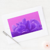 Elegant Paarse frambozen Rechthoekige Sticker (Envelop)