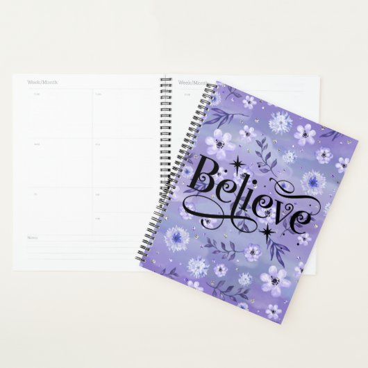 Elegant Paarse geloof Planner (Display)