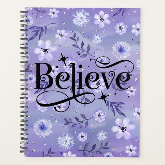 Elegant Paarse geloof Planner (Voorkant)