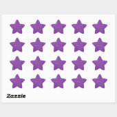 Elegant Paarse Glitter Star Sticker (Vel)