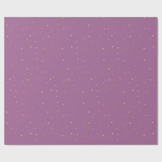 Elegant Paarse glitterpatroon Cadeaupapier (Vlak)