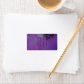 Elegant Paarse Gotische Nacht Bruiloft Lip Balm La Etiket (Insitu)