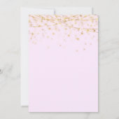 Elegant Paarse gouden kerstfeest Kaart (Achterkant)