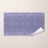 Elegant Paarse gradiënt Floral Damask Print Bad Handdoek (Handdoek)
