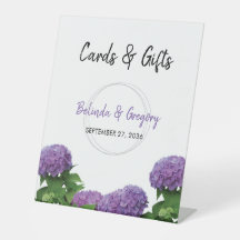 Elegant Paarse Hydrangea Wedding Kaarten & Gifts