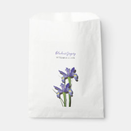 Elegant Paarse Iris Wedding Bedankzakje