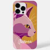Elegant Paarse katteprat Case-Mate iPhone Case (Achterkant)