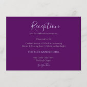 Elegant Paarse kleuren wassen Ultra Violet Recepti Informatiekaartje (Voorkant)