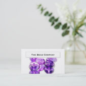 Elegant Paarse kralen Visitekaartjes (Staand voorkant)