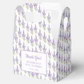 Elegant Paarse Lavendel Antiek Lijst Verjaardag Bedankdoosjes (Geopend)