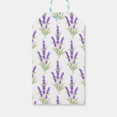 Elegant Paarse Lavendel Antiek Lijst Verjaardag Cadeaulabel (Achterkant)