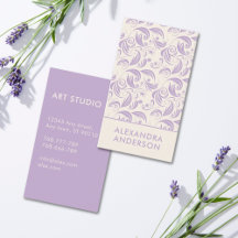 Elegant Paarse Lavendel Bloemenpatroon