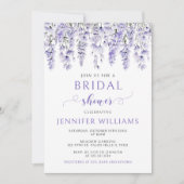 Elegant paarse lavendel floral vrijgezellenfeest kaart (Voorkant)