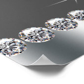 Elegant Paarse leopard High Hiel Party Banner Poster (Hoek)