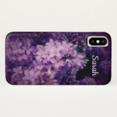 Elegant Paarse Lila bloemen Case-Mate iPhone Case (Achterkant (horizontaal))