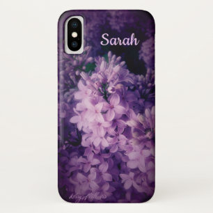 Elegant Paarse Lila bloemen Case-Mate iPhone Case