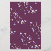 Elegant Paarse Lila Finn Arch Bloemen Bruiloft Men (Achterkant)