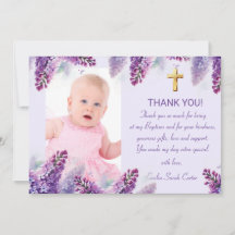 Elegant Paarse Lila gouden kruis meisje doop